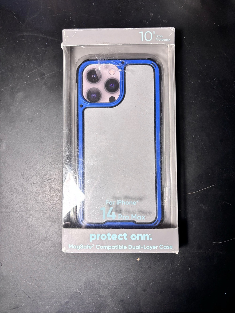 Protect Onn MagSafe Compatible Dual-Layer Case for iPhone 14 Pro Max - Blue